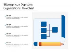 Sitemap icon depicting organizational flowchart
