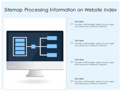 Sitemap processing information on website index