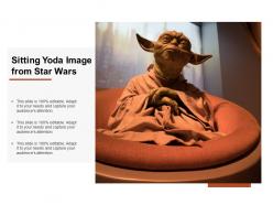 Sitting yoda image from star wars