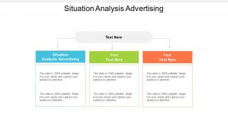 Situation analysis advertising ppt powerpoint presentation infographics brochure cpb
