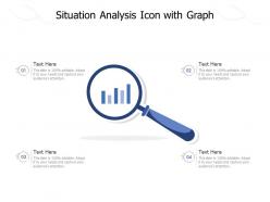 Situation analysis icon with graph