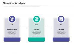Situation analysis ppt powerpoint presentation portfolio diagrams cpb