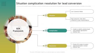Situation Complication Resolution For Lead Conversion