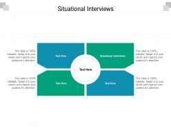Situational interviews ppt powerpoint presentation infographic template designs download cpb