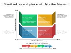 Situational Leadership Model With Directive Behavior