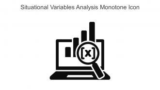 Situational Variables Analysis Monotone Icon In Powerpoint Pptx Png And Editable Eps Format