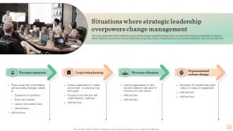 Situations Where Strategic Mastering Transformation Change Management Vs Change Leadership CM SS