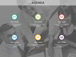 Six agendas for team management powerpoint slides
