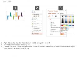 Six arrow process timeline infographics flat powerpoint design