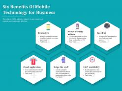 Six benefits of mobile technology for business