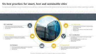 Six Best Practices For Smart Best And Sustainable Cities
