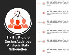Six Big Picture Design Activities Analysis Bulb Silhouettes