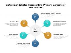 Six Circular Bubbles Representing Primary Elements Of New Venture