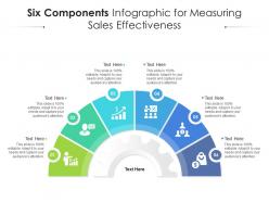 Six components for measuring sales effectiveness infographic template