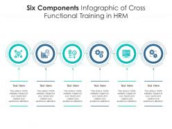 Six Components Of Cross Functional Training In HRM Infographic Template