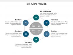Six core values ppt powerpoint presentation model guidelines cpb