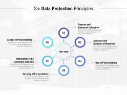 Six Data Protection Principles