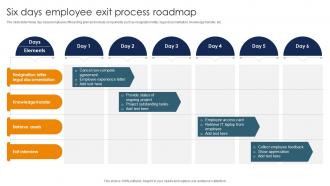 Six Days Employee Exit Process Roadmap