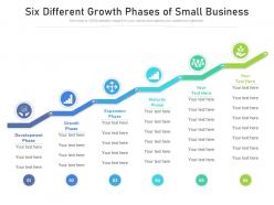 Six different growth phases of small business