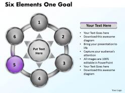 Six elements diagrams one goal 16