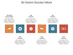 Six factors success failure ppt powerpoint presentation file maker cpb