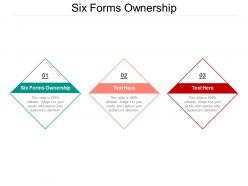 Six forms ownership ppt powerpoint presentation layouts layout cpb