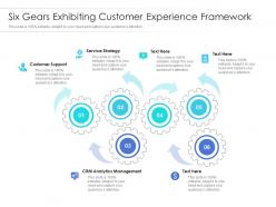 Six gears exhibiting customer experience framework