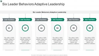 Six Leader Behaviors Adaptive Leadership In Powerpoint And Google Slides Cpb