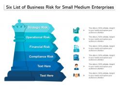 Six list of business risk for small medium enterprises
