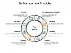 Six management principles ppt powerpoint presentation model maker cpb