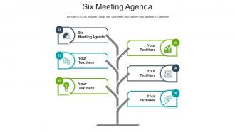 Six meeting agenda ppt powerpoint presentation summary cpb