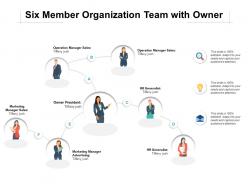 Six Member Organization Team With Owner