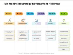 Six Months Bi Strategy Development Roadmap