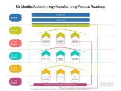 Six months biotechnology manufacturing process roadmap