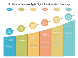 Six months business agile digital transformation roadmap