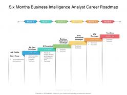 Six months business intelligence analyst career roadmap