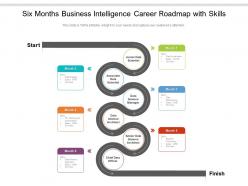Six months business intelligence career roadmap with skills