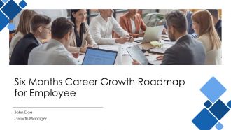 Six Months Career Growth Roadmap For Employee PPT Information AT Six Months Career Growth Roadmap For Employee PPT Information AT