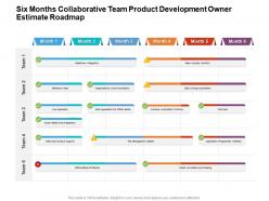 Six months collaborative team product development owner estimate roadmap