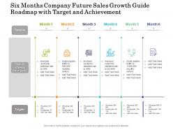 Six Months Company Future Sales Growth Guide Roadmap With Target And Achievement
