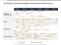 Six months company strategic roadmap with sales process