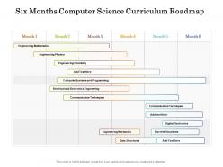 Six months computer science curriculum roadmap