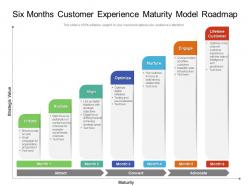 Six months customer experience maturity model roadmap