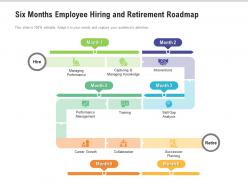 Six months employee hiring and retirement roadmap