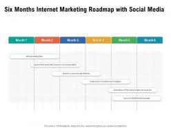 Six months internet marketing roadmap with social media