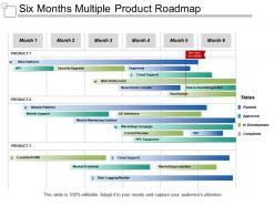 Six months multiple product roadmap