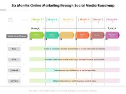 Six months online marketing through social media roadmap