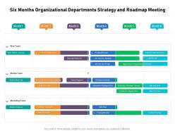 Six months organizational departments strategy and roadmap meeting