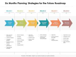 Six Months Planning Strategies For The Future Roadmap