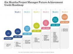 Six months project manager future achievement guide roadmap